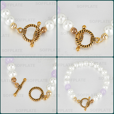 120 шт. застежки из сплава в тибетском стиле STAS-SP0001-62-1