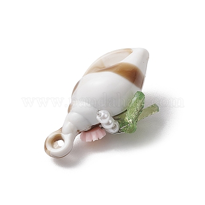 Подвески из искусственного жемчуга из акрила PALLOY-JF03889-1