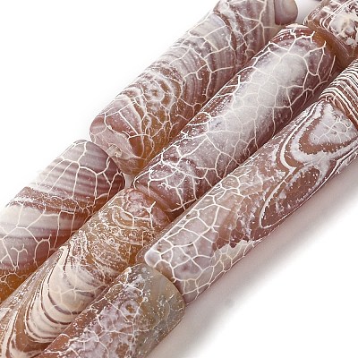 Естественные выветрившиеся агатовые бусины G-Q169-A04-01-1