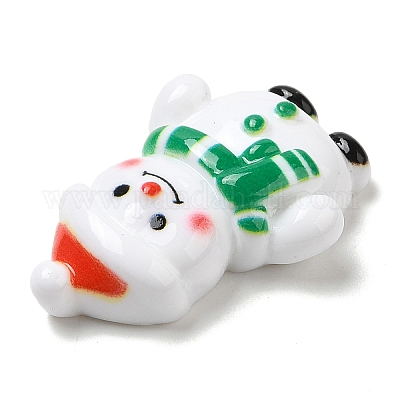 Кабошоны из непрозрачной смолы с рождественской тематикой CRES-M022-02G-1