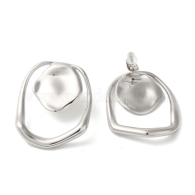 Женские серьги-гвоздики из нержавеющей стали EJEW-C110-02P-1