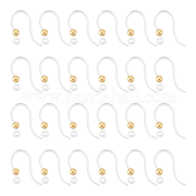 80 шт. экологически чистые пластиковые крючки для сережек STAS-UN0054-49-1