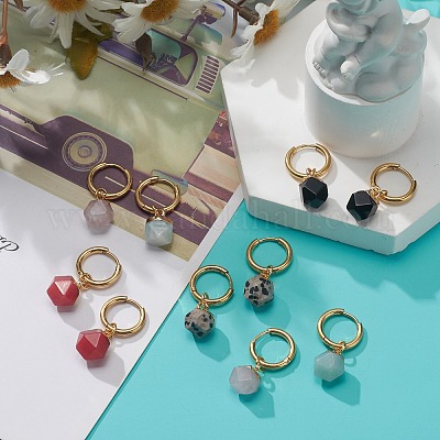 Серьги с драгоценными камнями EJEW-JE05106-1