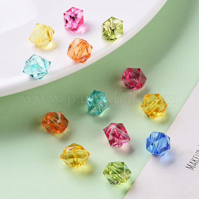 Прозрачные акриловые бусины&nbsp;X-TACR-S154-15B-1