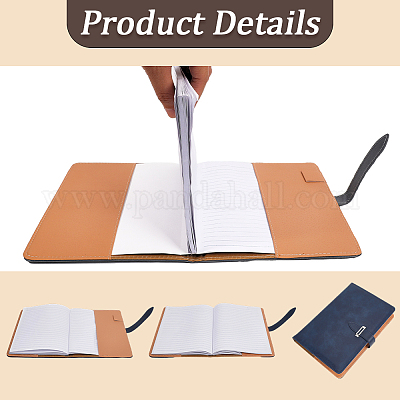 Прямоугольные обложки для блокнотов из искусственной кожи AJEW-WH20019-55C-1