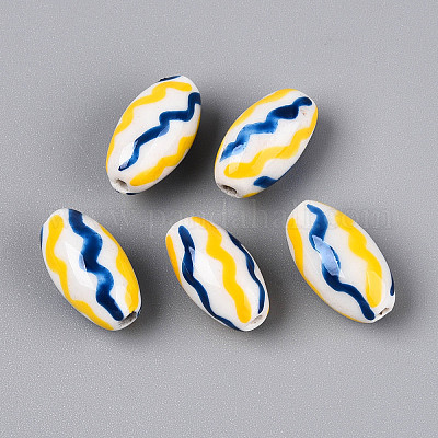 Фарфоровые бусины ручной работы PORC-T134-15C-1