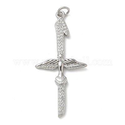 Стойки обшивки латунь микро проложить Циркон подвеску KK-K392-44P-1