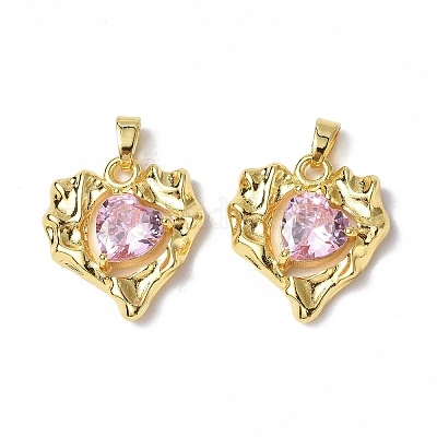 Латунные микро проложить кубического циркония подвески KK-P223-51G-01-1