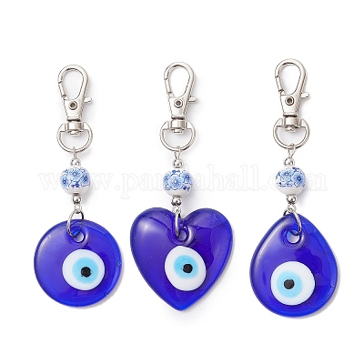 3 шт. подвеска ручной работы от сглаза HJEW-JM04143-1