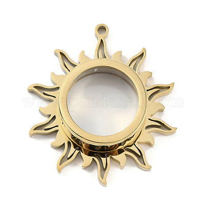 Ионное покрытие (ip) 304 нержавеющая сталь медальон подвески STAS-S132-08G-02-1