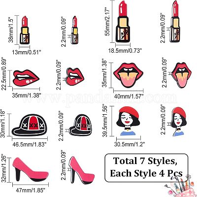 28шт 7-х стилей акриловый кабошон FIND-CA0005-20-1