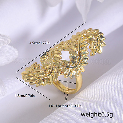 Латунные регулируемые кольца на палец для женщин AX2322-1