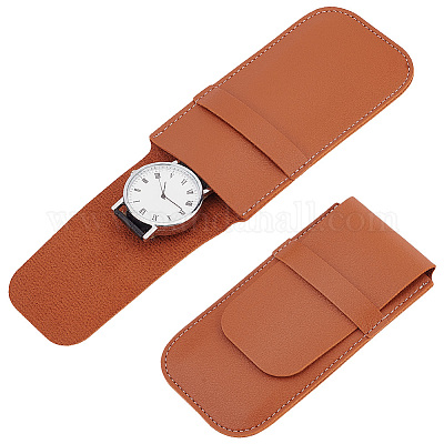 2 шт. прямоугольный чехол для хранения часов из искусственной кожи AJEW-GO0001-85A-1