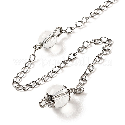 Натуральный драгоценный камень маятник маятник большие подвески G-H285-02P-01-1