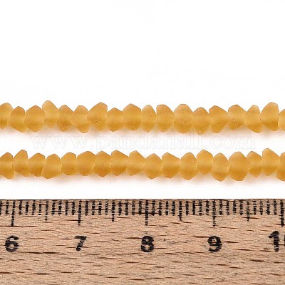 Матовые прозрачные стеклянные бусины GLAA-N016-4mm-24-1