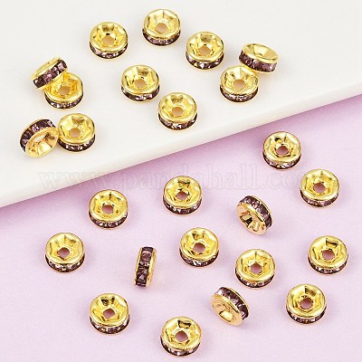 Латунные бусины разделители для поставки стразов RB-A014-Z6mm-10G-1