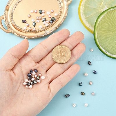 10 шт. бусины из натурального пресноводного жемчуга PEAR-YW0001-07C-1