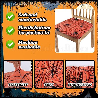 Чехол на стул из полиэстера на Хэллоуин AJEW-WH20005-15B-1
