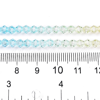 Градиентные цветные стеклянные бусины DGLA-A039-T2mm-A012-1