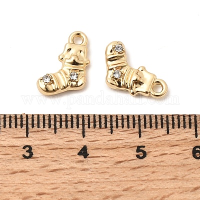 Рождественские подвески из сплава со стразами&nbsp;FIND-G102-01G-02-1