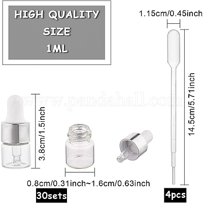 Стеклянные бутылки-капельницы MRMJ-BC0002-24-1