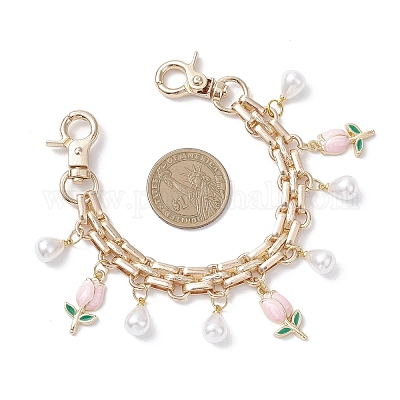 Ручки для сумок из железной цепи и короткие ремни для сумок из сплава цепи AJEW-BA00165-1