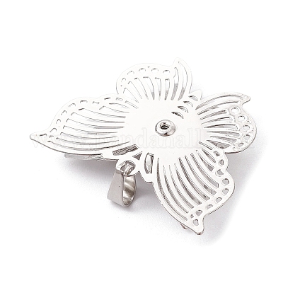 Подвески латунные горный хрусталь PALLOY-JF02513-08-1