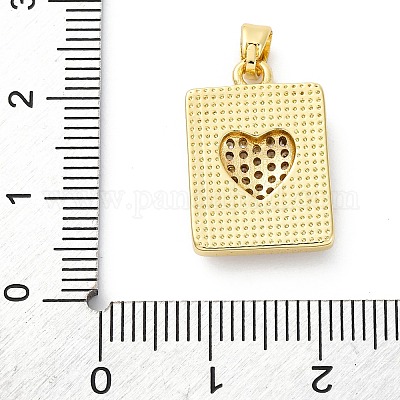 Латунные микро проложить кубического циркония подвески KK-S510-42G-02-1