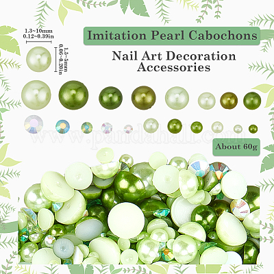 Кабошоны из абс-пластика с имитацией жемчуга MRMJ-SC0001-27B-1