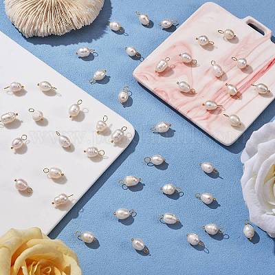 Подвески из натурального пресноводного жемчуга PEAR-SZ0001-08-1