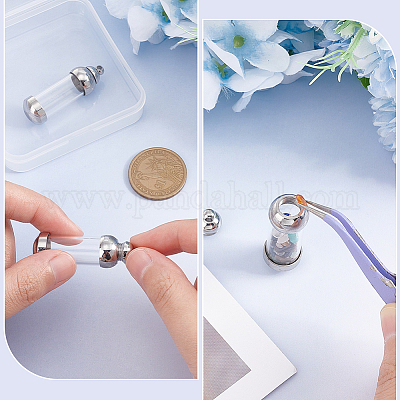 2 шт. подвески в виде стеклянных бутылок из нержавеющей стали 304 STAS-UN0044-69-1