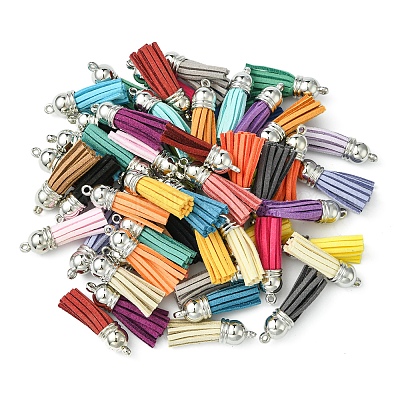 56 шт. 28 цвета искусственная замша подвеска с кисточкой украшения FIND-FS0003-12-1