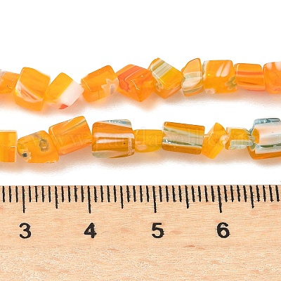 Ручной работы millefiori стеклянные бусины нитки LAMP-P070-02A-01-1