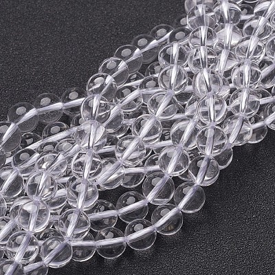 Нити из хрустальных бусин из натурального кварца ab X-GSR8mmAB039-1