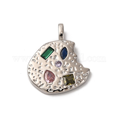 Латунные микро проложить кубического циркония подвески KK-P308-32P-1