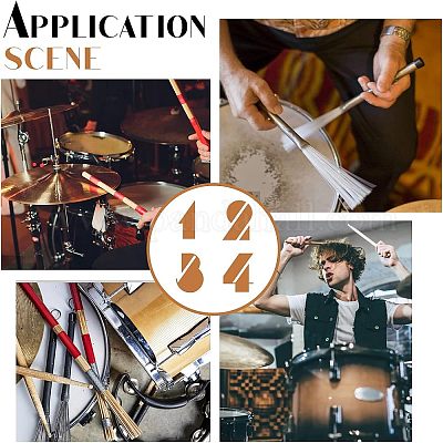 Набор барабанных палочек AJEW-WH0162-37-1