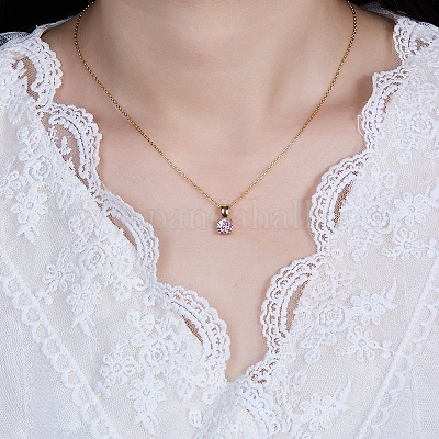 Серебряное геометрическое ожерелье с разноцветными цирконами s925 BI6349-8-1