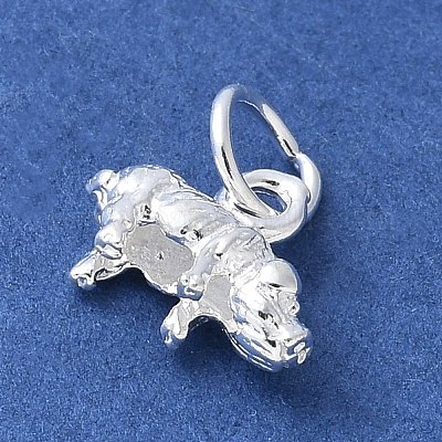 925 подвеска из стерлингового серебра 3d с китайским зодиаком STER-P066-01S-12-1