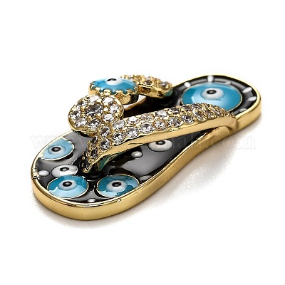 Латунные подвески с фианитами KK-B028-10G-C-1