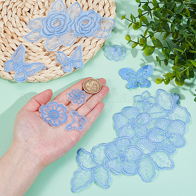 10 шт. 10 стиля кружева вышивка швейное волокно DIY-NB0013-85-1