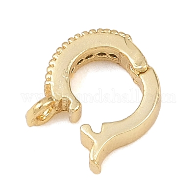 Латунные микро проложить кубического циркония кулон поручительств KK-G544-32G-1