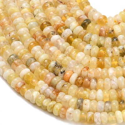 Природные желтые опал бусины пряди G-Z110-B30-2x4mm-1