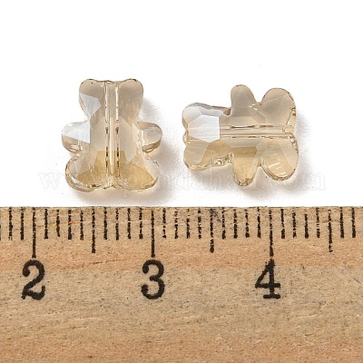 100 шт. Гальванические стеклянные бусины EGLA-P058-PL02-1