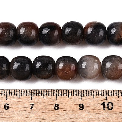 Окрашенные природные белый нефрит бисер пряди G-T138-D06-1