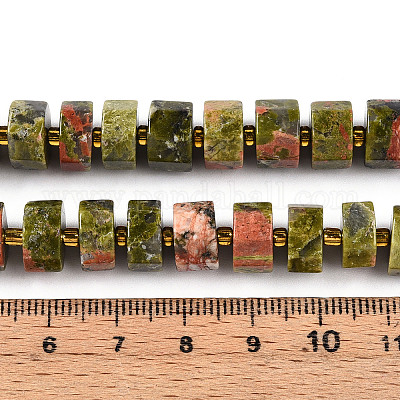 Природные Unakite бисер нитей G-T140-27-1