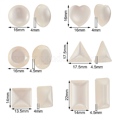 Непрозрачные кабошоны из смолы RESI-CJ0001-122-1