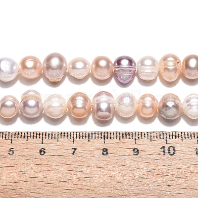 Нити из натурального культивированного пресноводного жемчуга PEAR-N013-07O-1