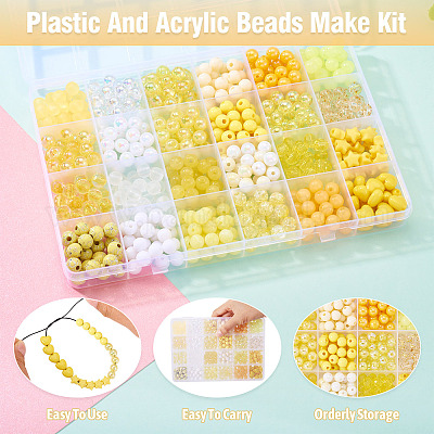 Пластиковые и акриловые бусины&nbsp;MACR-TA0002-14-1