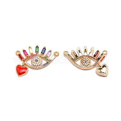 Латунные микро проложить кубического циркония подвески ZIRC-WH0007-01-1