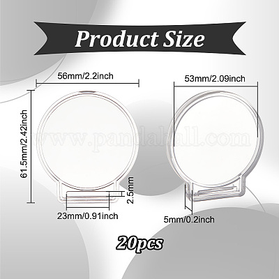 Прозрачная акриловая коробка для памятных монет ODIS-WH0030-96B-1